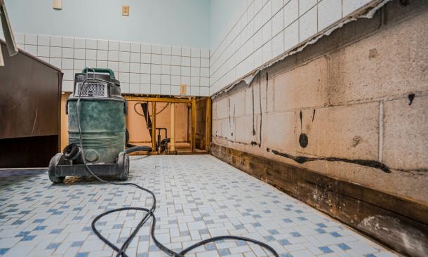 Shop Vac in previously flooded room