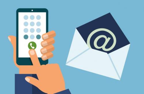 Métodos de contacto: teléfono y correo electrónico