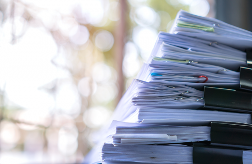 pila de archivos