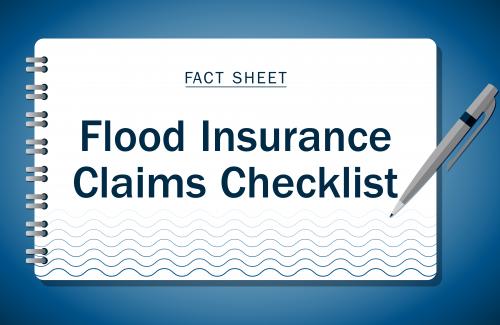 NFIP Claims Checklist for Policyholders Horizontal